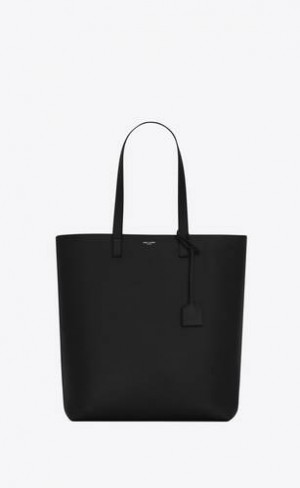 YSL Bold Shopping Bag In Grained Leather Black | Philippines_YSL82833