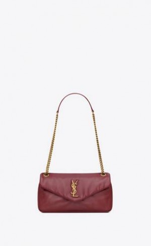 YSL Calypso In Plunged Lambskin Dark Red Burgundy | Philippines_P36236