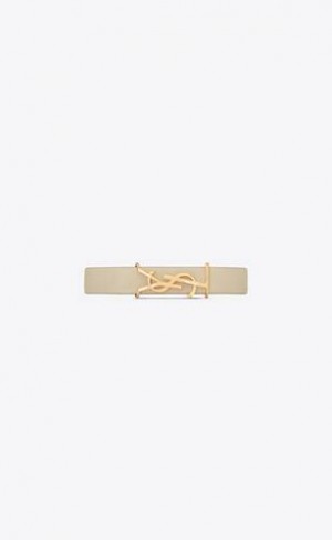 YSL Cassandre Bracelet In Leather Gold | Philippines_YSL86202