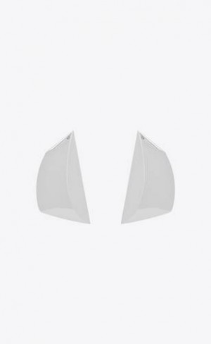 YSL Comet Earrings In Metal Silver | Philippines_YSL82598