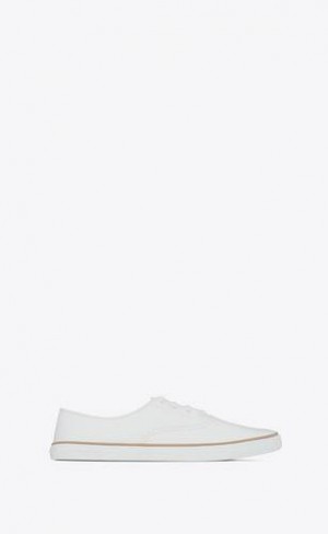 YSL Feliz Low Top Smooth Leather White | Philippines_YSL19947