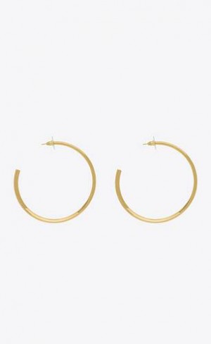 YSL Heart Hoop Earrings In Metal Gold | Philippines_YSL59395