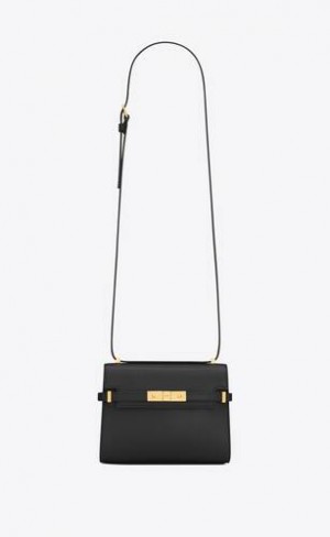 YSL Manhattan Mini Crossbody Bag In Box Saint Laurent Black | Philippines_YSL71304