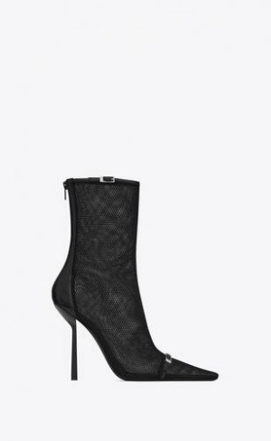 YSL Oxalis Booties In Mesh Black | Philippines_YSL98303