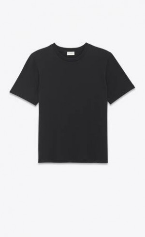 YSL Saint Laurent T-shirt Black | Philippines_YSL95457