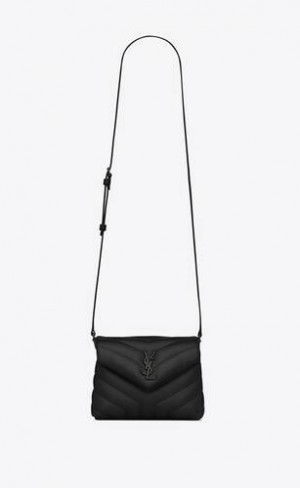 YSL Toy Loulou In Quilted Leather Black | Philippines_YSL72206