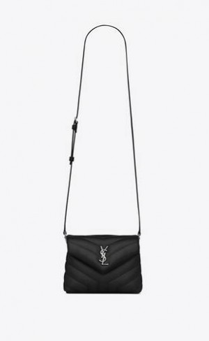 YSL Toy Loulou In Quilted Leather Black | Philippines_YSL75547