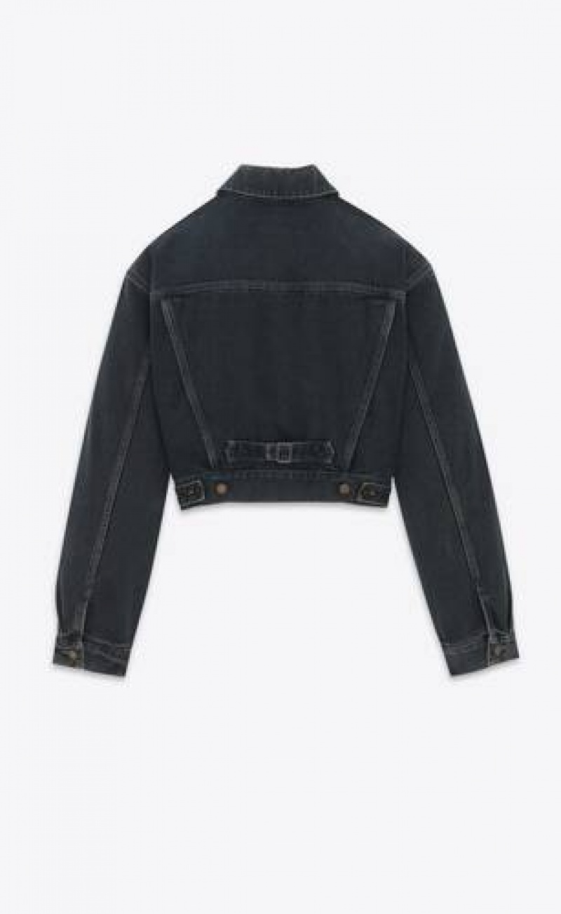 YSL 80'S Jacket Dark Blue Black | Philippines_YSL97687