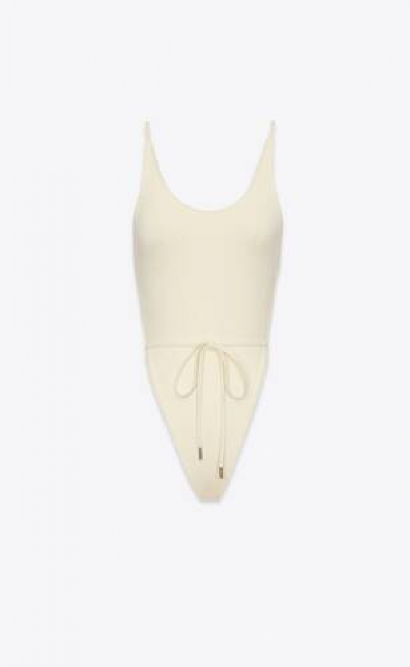 YSL Backless Swimsuit Beige | Philippines_YSL79461