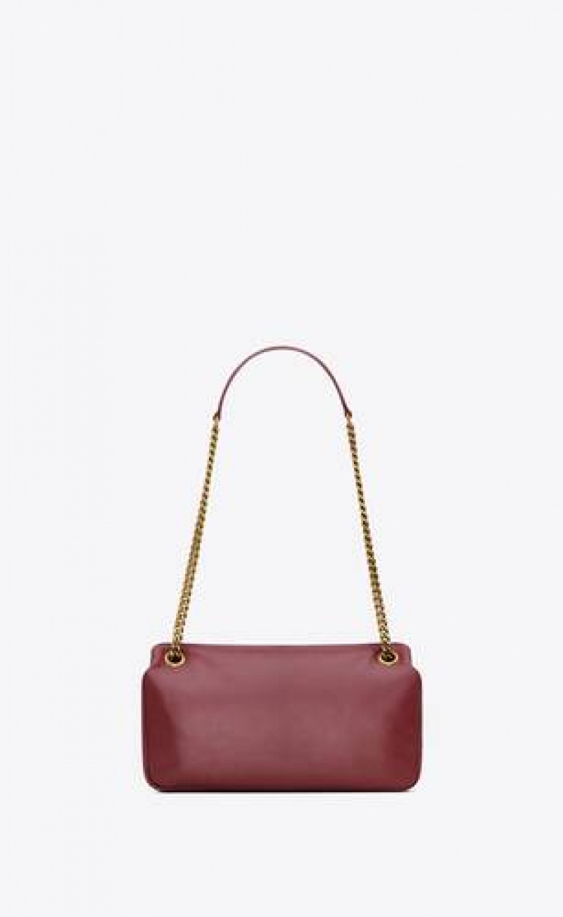 YSL Calypso In Plunged Lambskin Dark Red Burgundy | Philippines_P36236