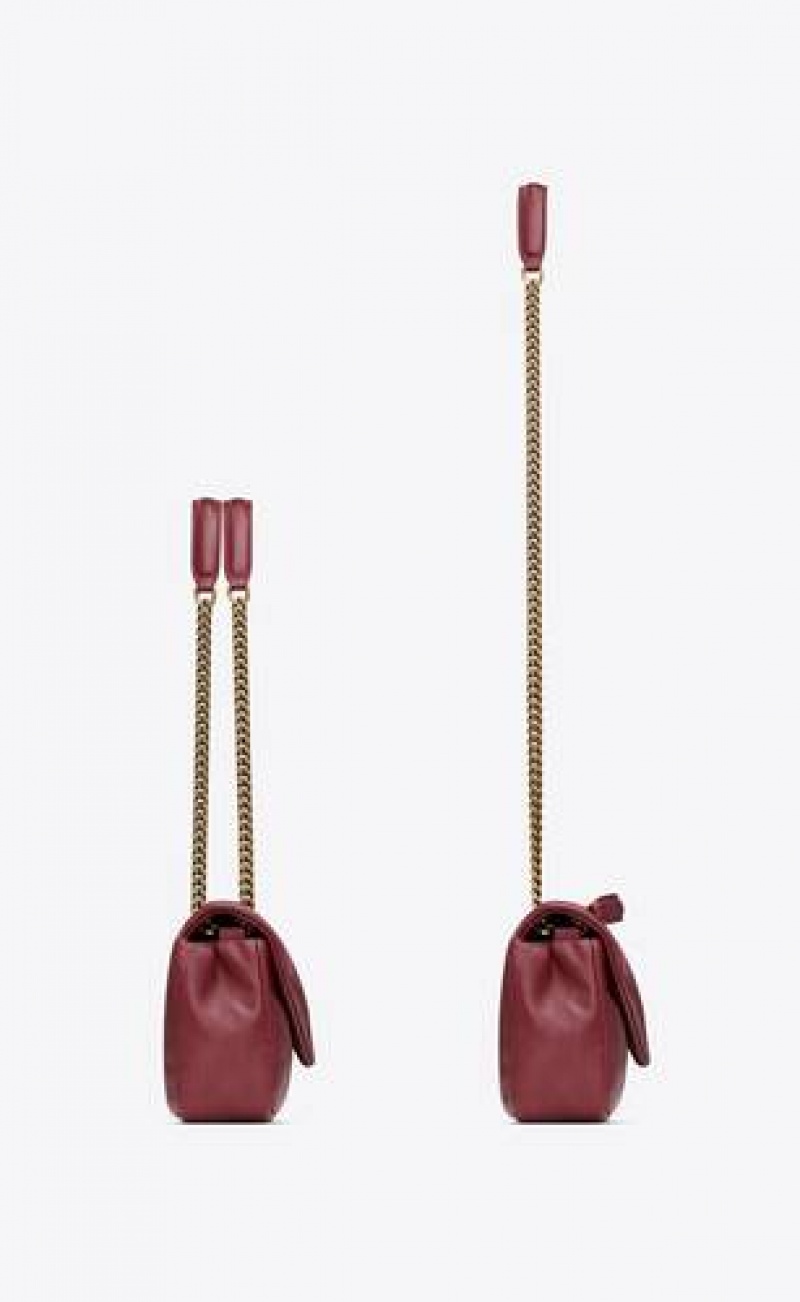 YSL Calypso In Plunged Lambskin Dark Red Burgundy | Philippines_P36236