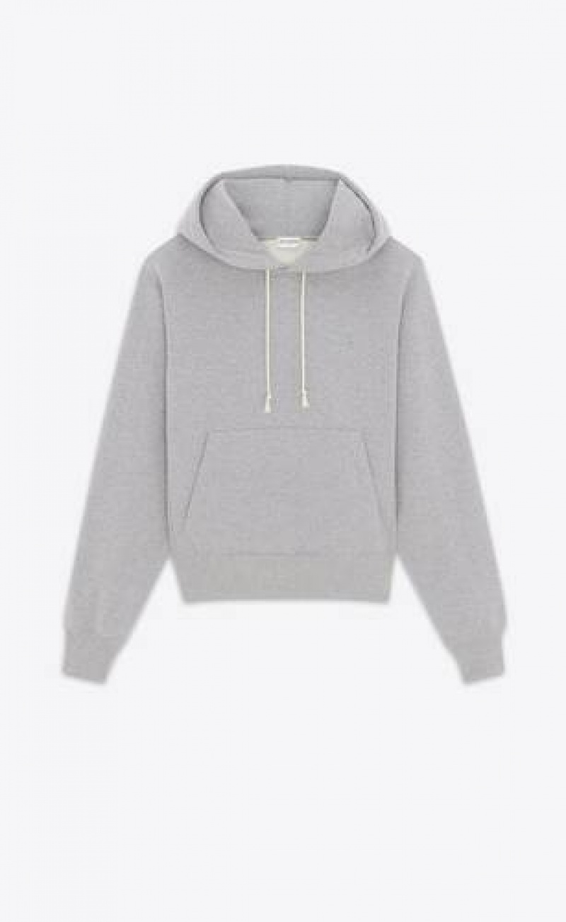 YSL Cassandre Hoodie Grey | Philippines_YSL40003