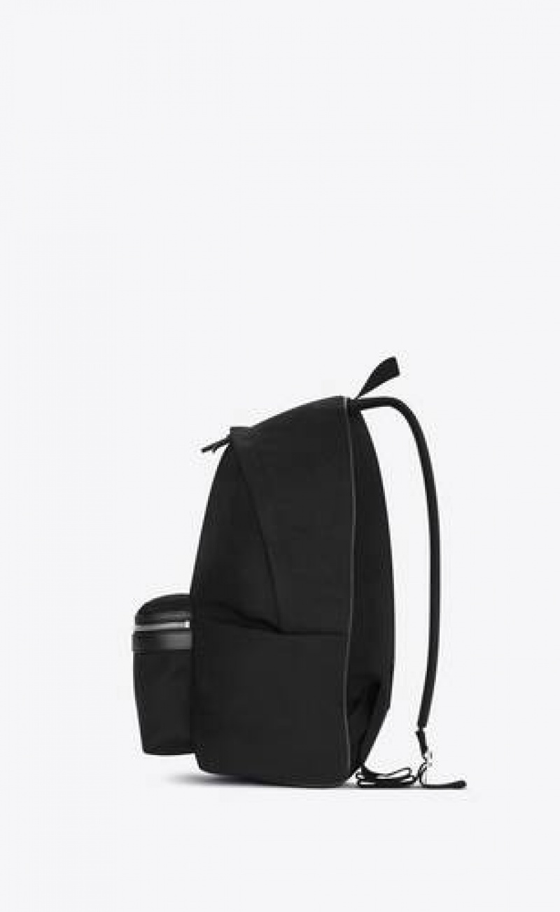 YSL City Canvas, Nylon And Leather Black | Philippines_YSL20839