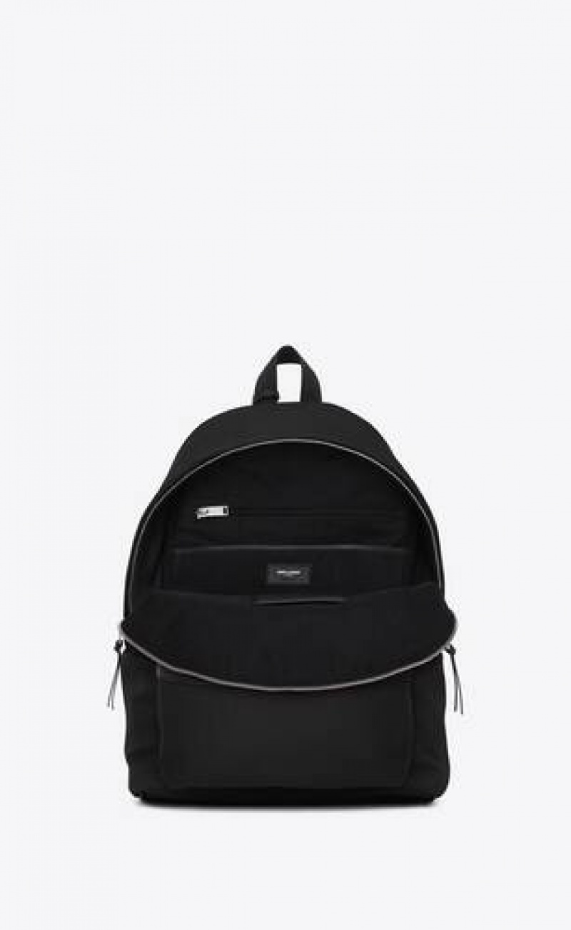 YSL City Canvas, Nylon And Leather Black | Philippines_YSL20839