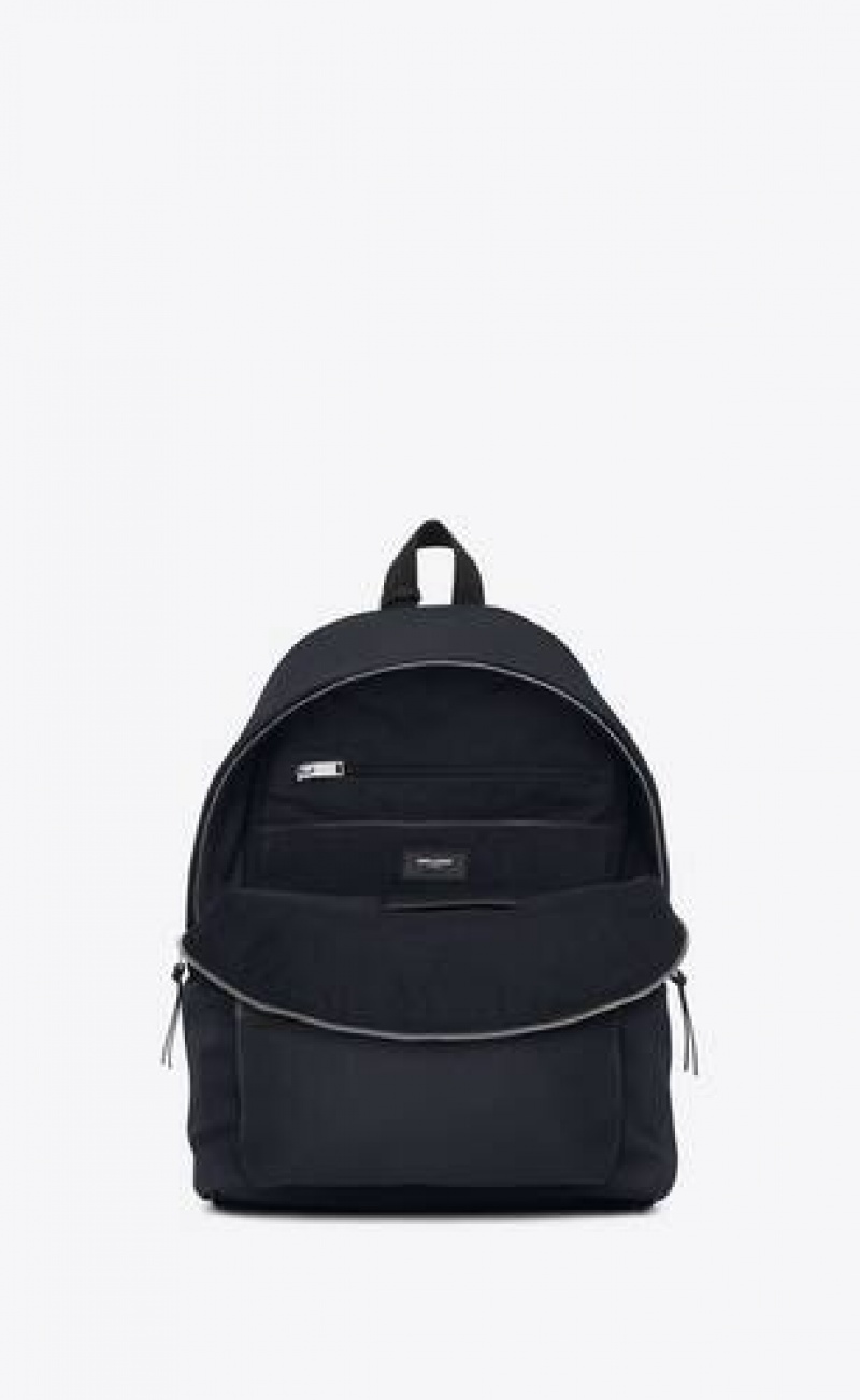 YSL City Nylon Canvas And Leather Navy | Philippines_YSL89160