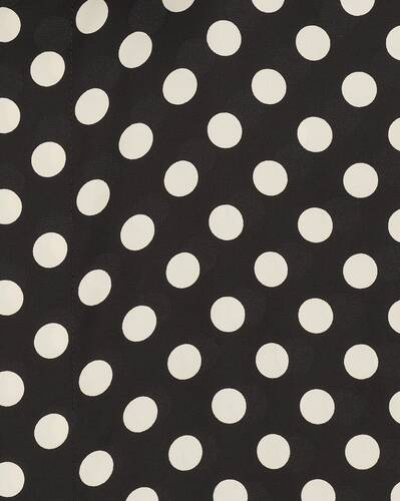 YSL Dotted Crepe De Chine Black | Philippines_YSL43213