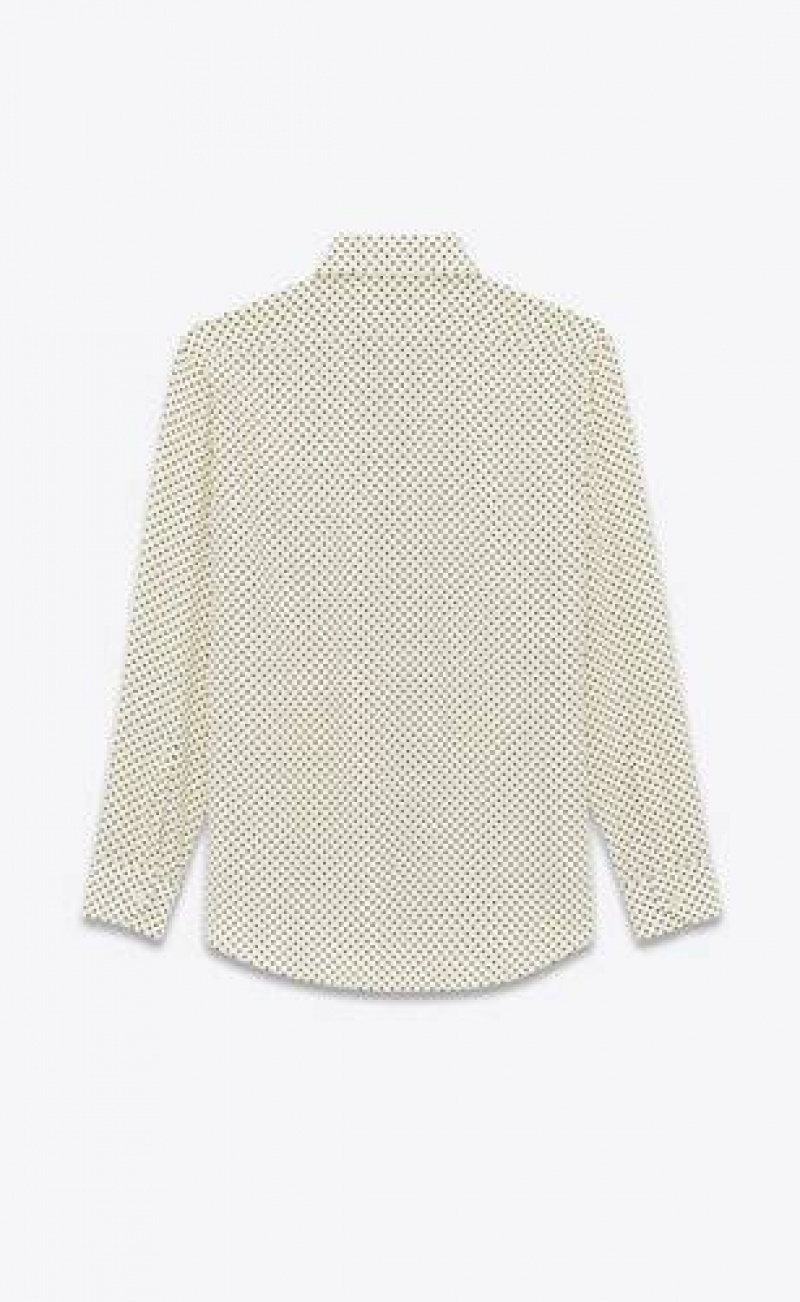 YSL Dotted Crepe De Chine White | Philippines_YSL71884