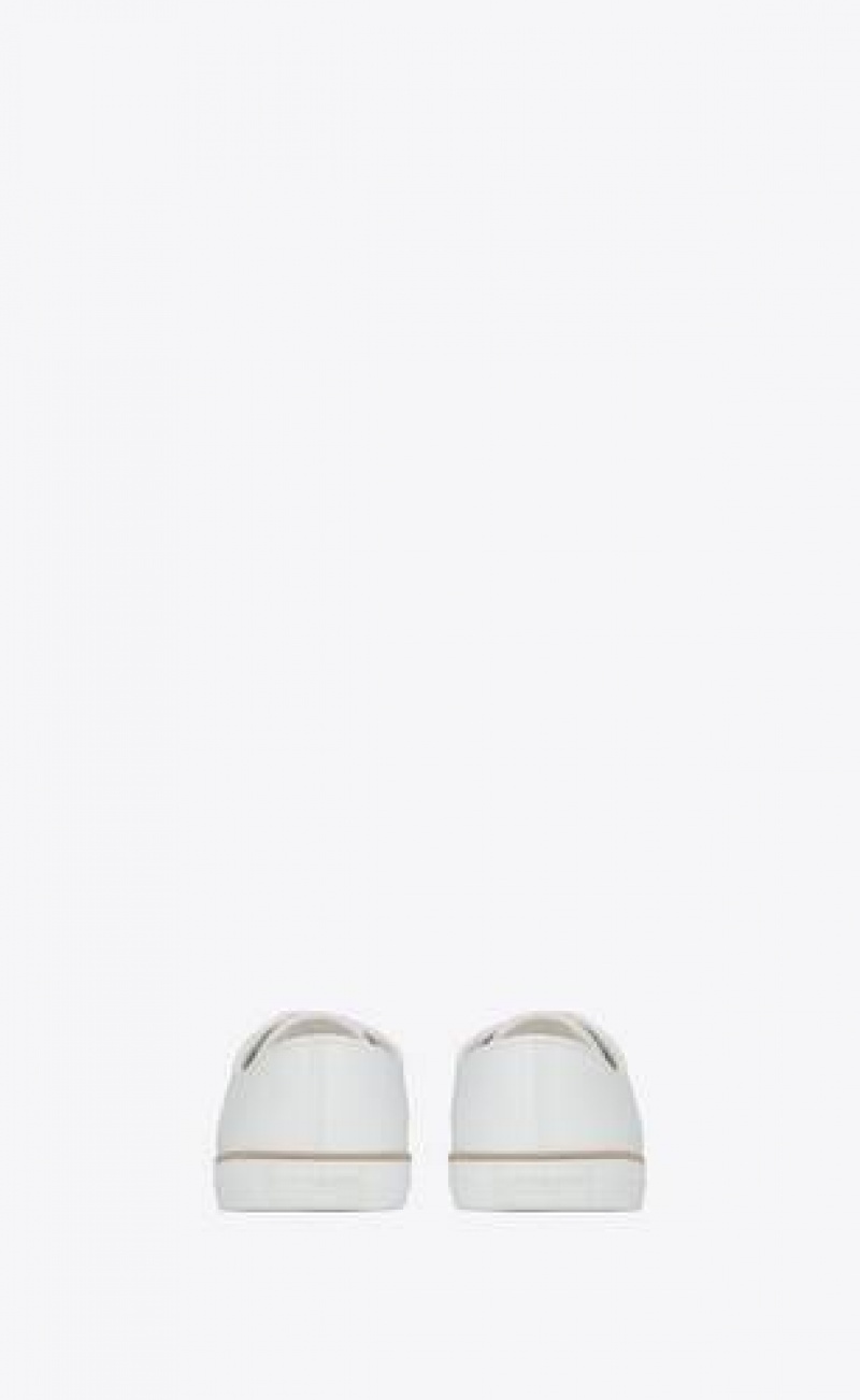 YSL Feliz Low Top Smooth Leather White | Philippines_YSL19947