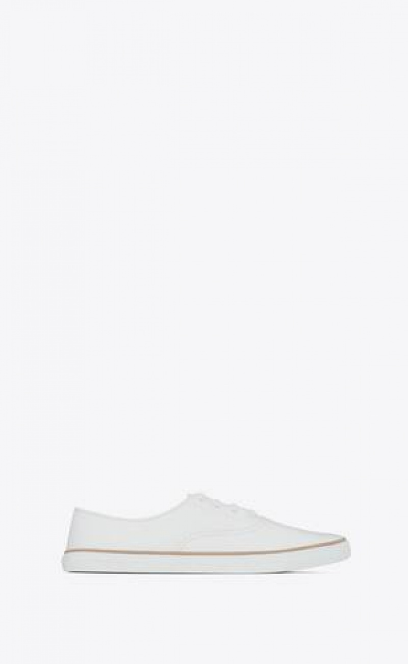 YSL Feliz Low Top Smooth Leather White | Philippines_YSL19947