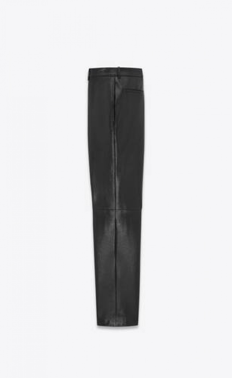 YSL High-waisted Lambskin Black | Philippines_YSL49636