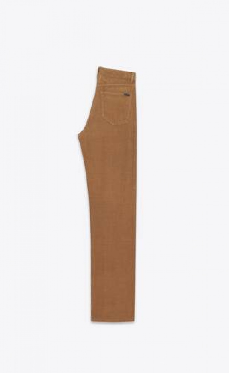 YSL Long Baggy Jeans Brown | Philippines_YSL65991