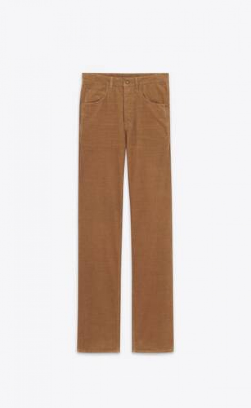 YSL Long Baggy Jeans Brown | Philippines_YSL65991