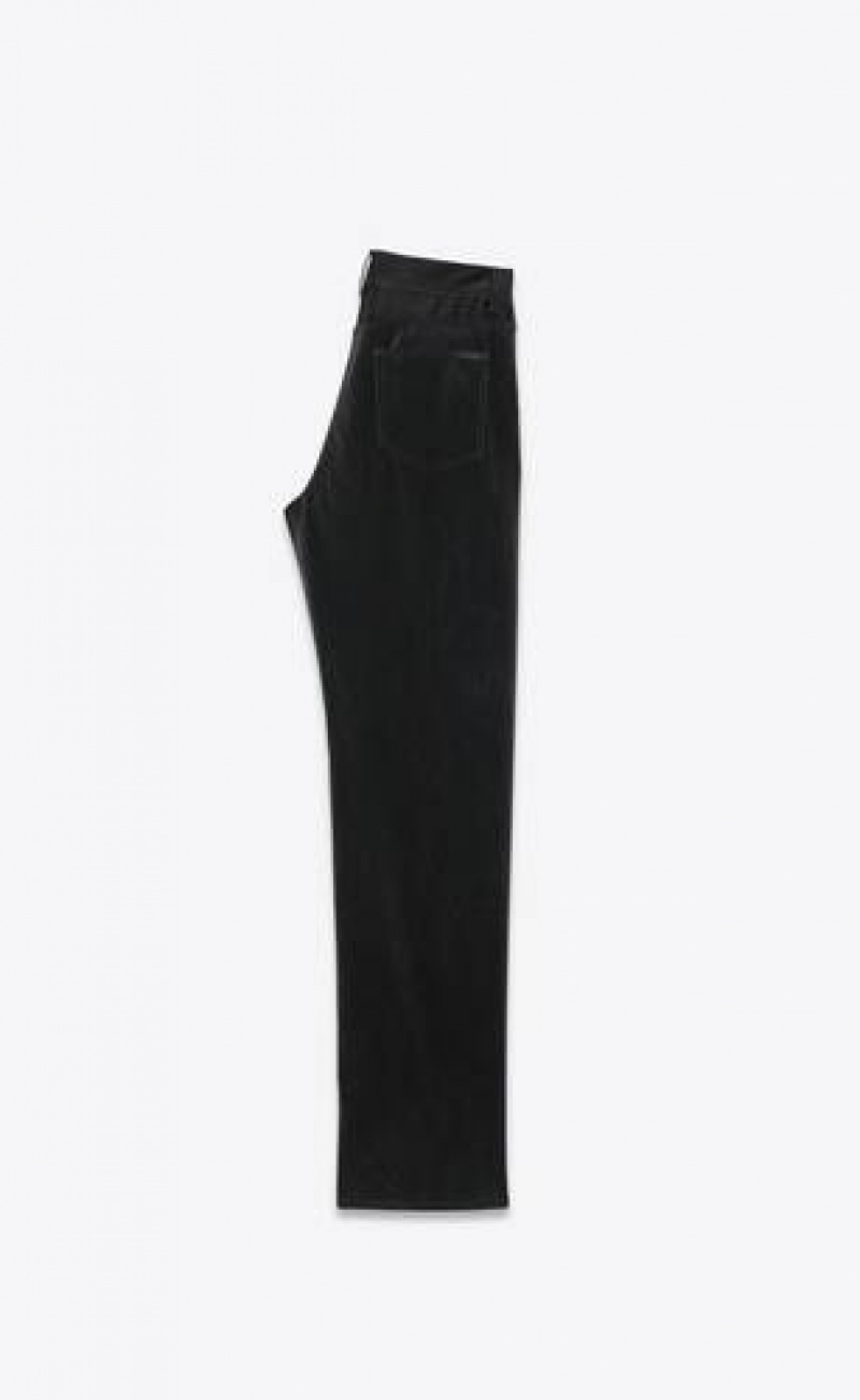 YSL Long Extreme Baggy Jeans Black | Philippines_YSL46849