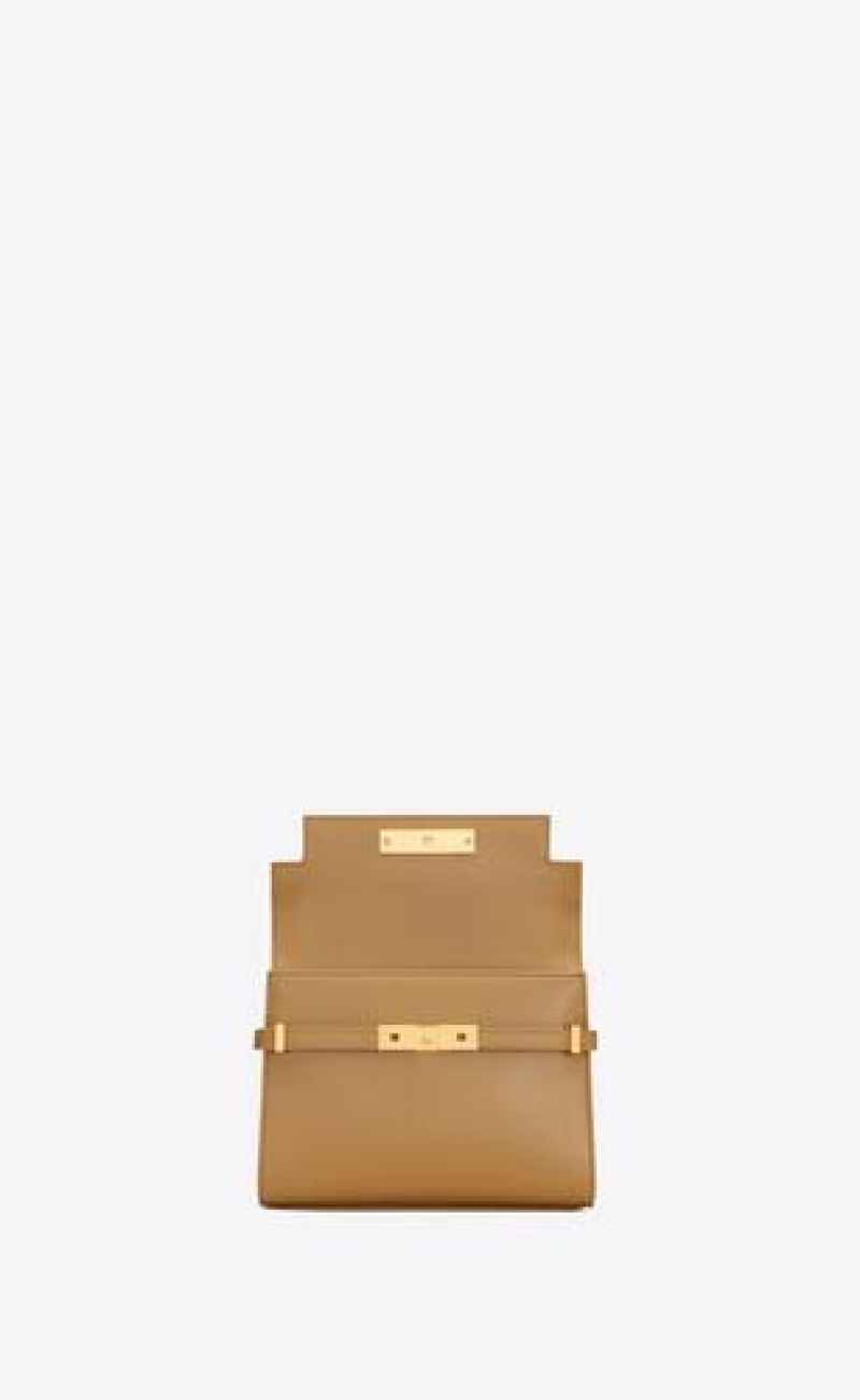 YSL Manhattan Mini Crossbody Bag In Box Saint Laurent Yellow | Philippines_YSL93673