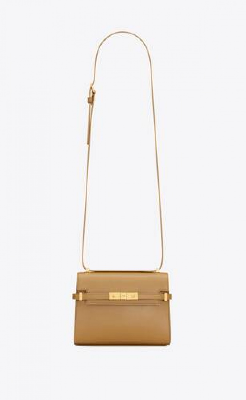 YSL Manhattan Mini Crossbody Bag In Box Saint Laurent Yellow | Philippines_YSL93673