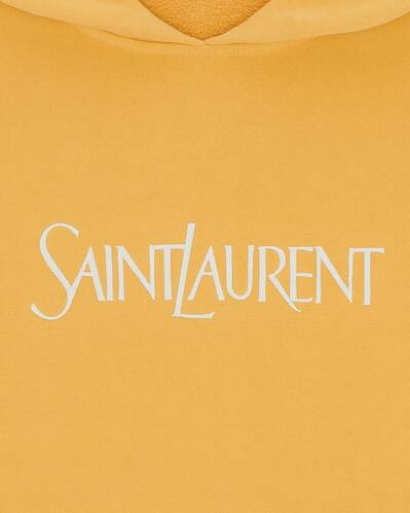 YSL Saint Laurent Oversized Hoodie Yellow Beige | Philippines_YSL84000