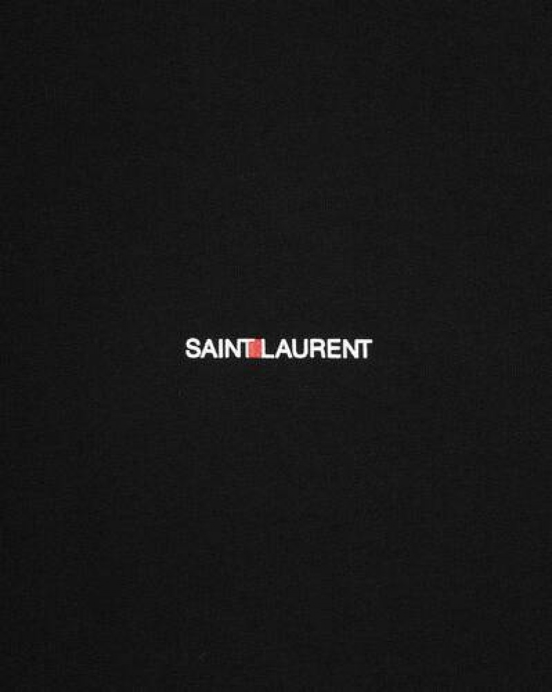 YSL Saint Laurent Rive Gauche Hoodie Black | Philippines_YSL91871