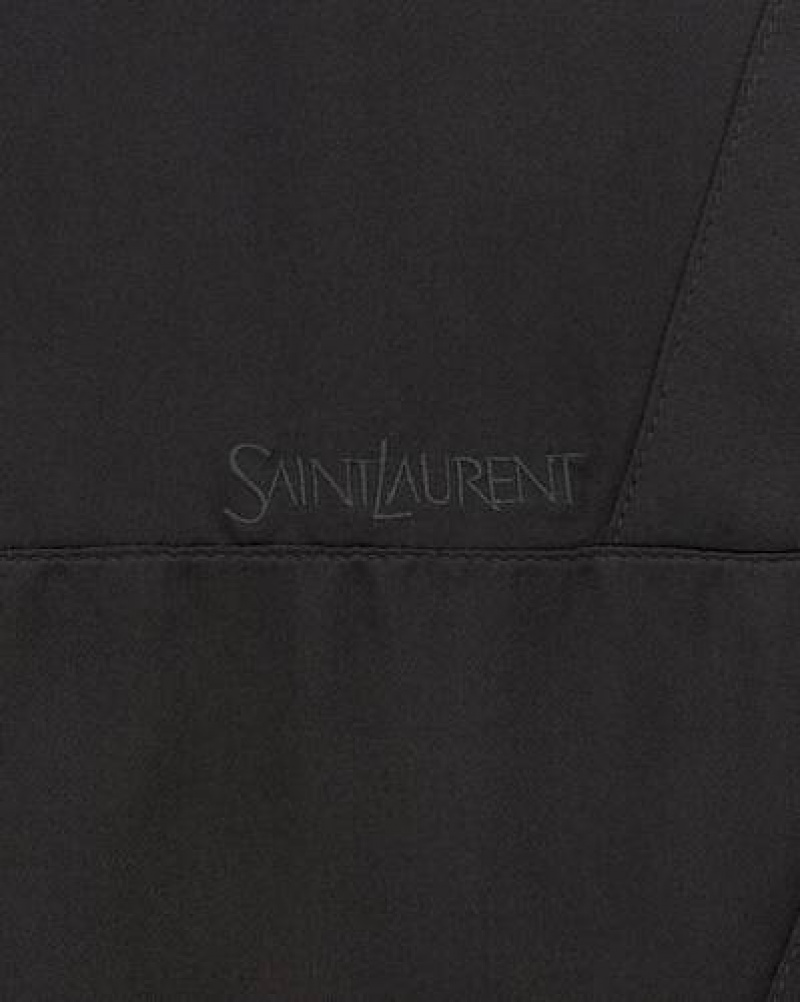 YSL Saint Laurent Teddy Jacket In Satin Black | Philippines_YSL91789