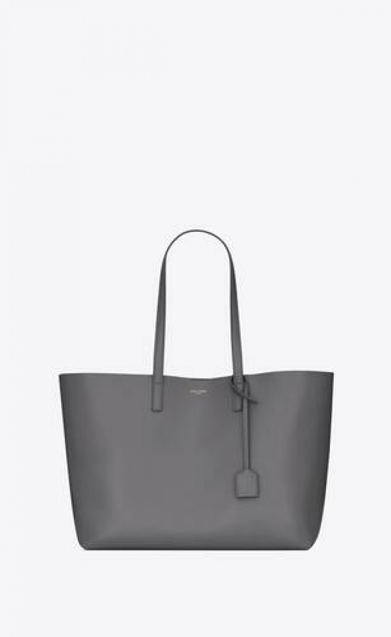 YSL Shopping Saint Laurent Leather Grey | Philippines_YSL77066