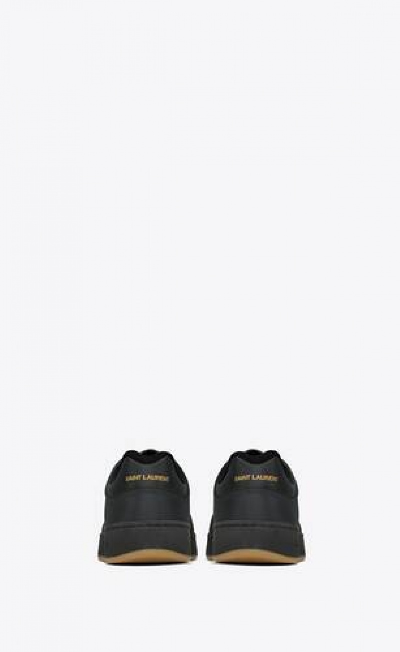 YSL Sl/61 Low-top Perforated Leather Black | Philippines_YSL37241