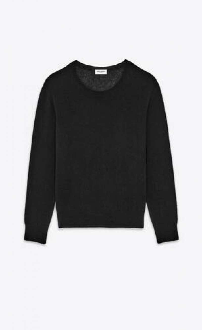 YSL Sweater In Cashmere And Silk Black | Philippines_YSL88385