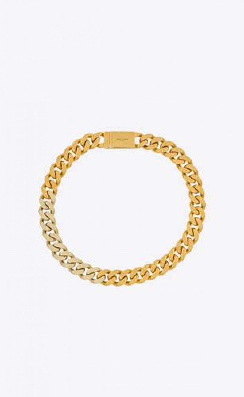 YSL Two-tone Chain Necklace In Metal Gold | Philippines_YSL96648