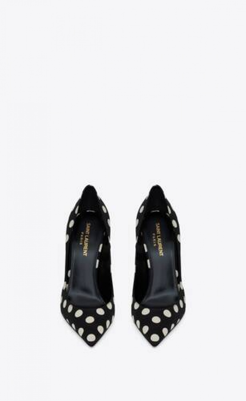 YSL Zoe Pumps In Silk Black | Philippines_YSL91520