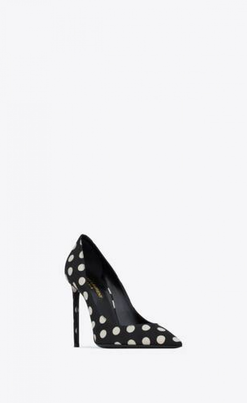 YSL Zoe Pumps In Silk Black | Philippines_YSL91520