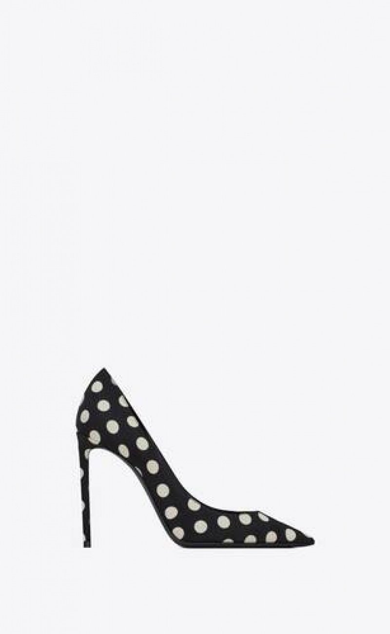 YSL Zoe Pumps In Silk Black | Philippines_YSL91520